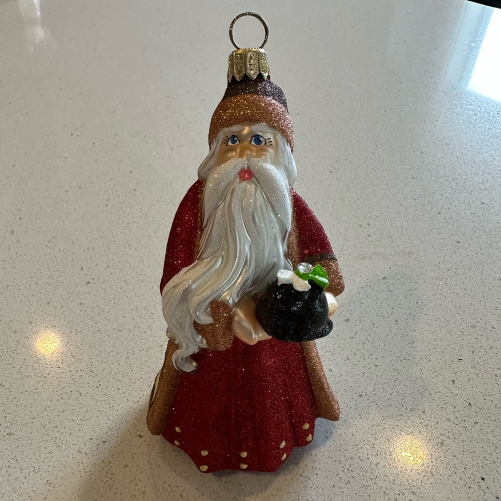 Vintage Santa Christmas Ornament